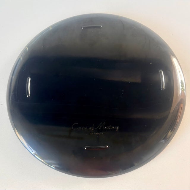 The Couroc Company 1960"s Couroc of Monterey Tennis Round Serving Tray For Sale - Image 4 of 7