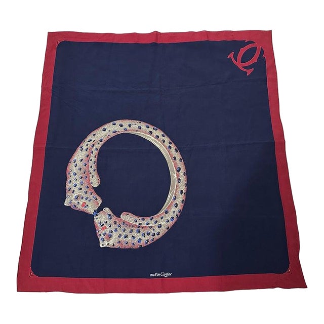 An Amazing 1990s Panther Ring Scarf by Cartier For Sale