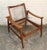Mid 20th Century Teak "Spade Chair" Attributed to Finn Juhl With Cowhide Cushions For Sale - Image 12 of 14