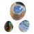 Trio of Blue Glass Vintage Paperweights For Sale