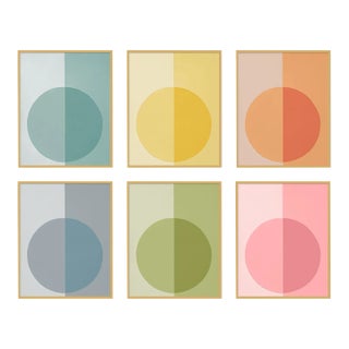 Modern Forevers by Stephanie Henderson in Gold Frame, Large Art Prints, Set of 6 For Sale