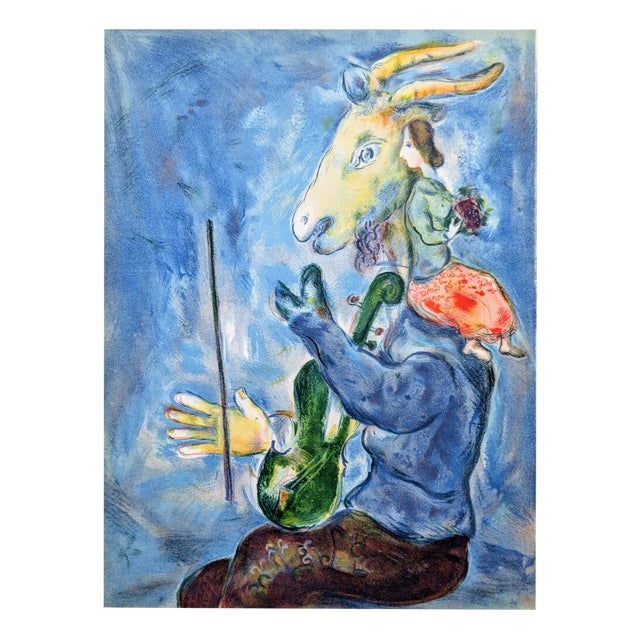 Marc Chagall, Spring, 1938, Original Lithograph and Stencil on Paper For Sale