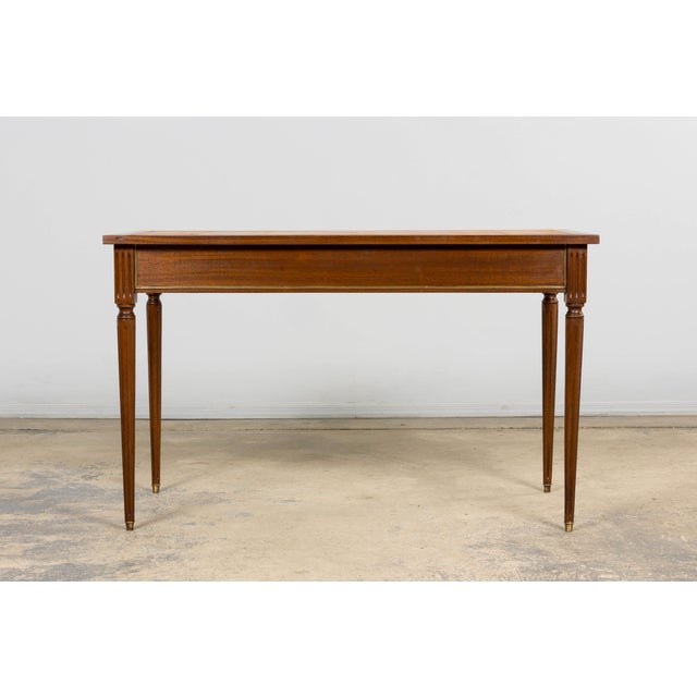 Mid-20th Century French Louis XVI Writing Desk in Mahogany & Leather For Sale - Image 18 of 18