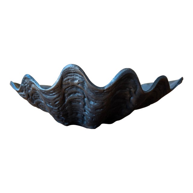 Vintage Iron Shell Dish For Sale