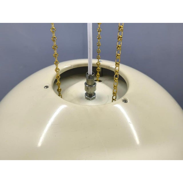 1970s Brass and Lacquered Metal Pendant, Former Czechoslovakia, 1970s For Sale - Image 5 of 9