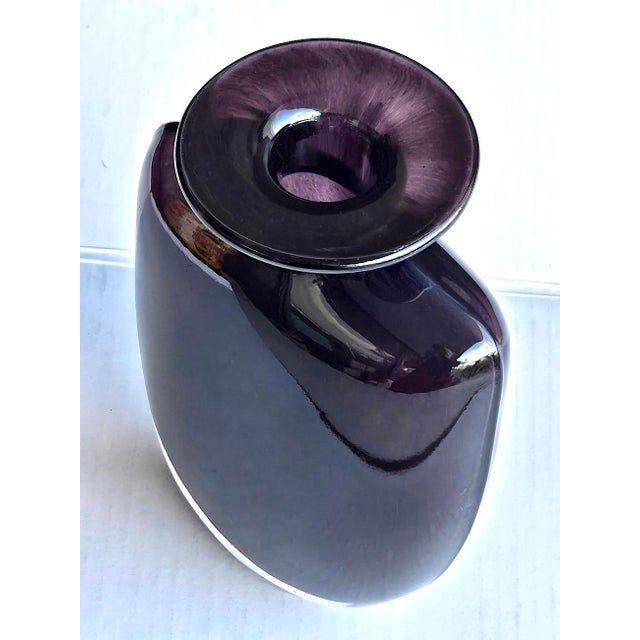 Glass Vintage Kosta Boda Swing Vase Designed by Kjell Engman For Sale - Image 7 of 10