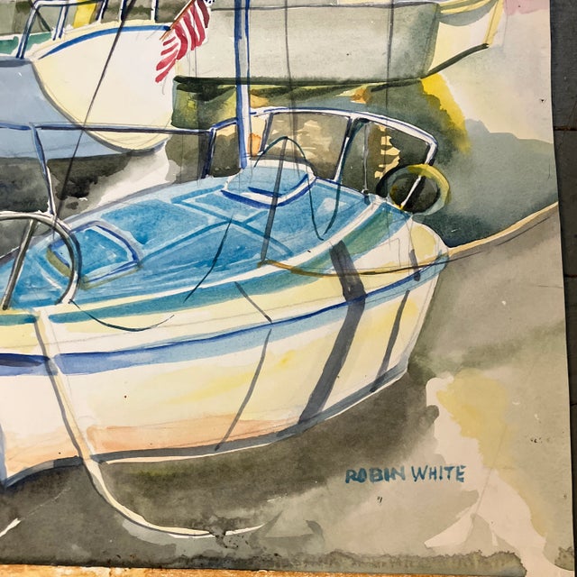 Original 22 x 28 watercolor painting on paper signed bottom right unframed