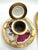 Antique Paris Porcelain Inkwell and Pen Tray with Watteau Scenes and Gilt Brass, 19th Century, Set of 2 For Sale - Image 9 of 15