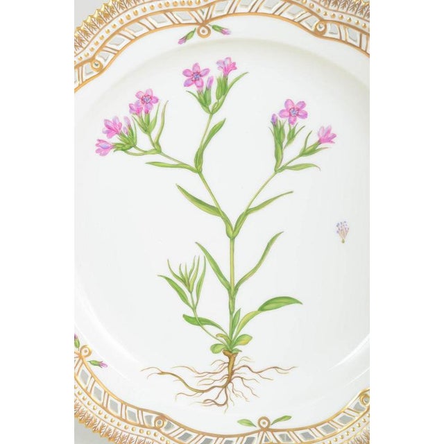 Royal Copenhagen – Flora Danica Large openwork platter / dish, late 20th century. Very large Flora Danica platter with...