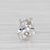 2020s New 0.47ctw Diamond Stud Earrings 14k White Gold Round Solitaire Studs - 2 Pieces For Sale - Image 5 of 6