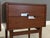 1960s 1960s Refinished American of Martinsville Walnut and Aluminum Nightstands - A Pair For Sale - Image 5 of 11