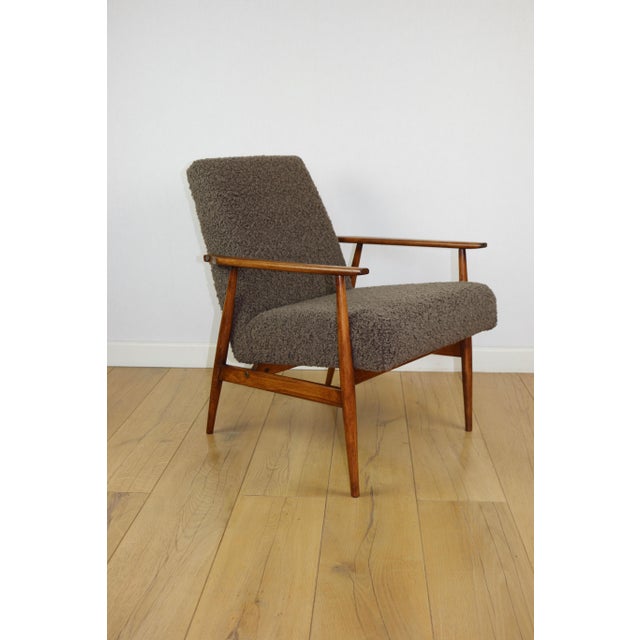 Fox Lis Chair in Chocolate Brown Lamb, 1970s For Sale - Image 15 of 15