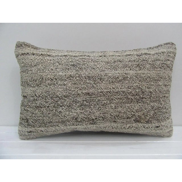 Handmade Natural Turkish Kilim Pillow Cover For Sale - Image 4 of 4