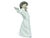 This charming vintage figurine by Lladró captures the serene essence of a young angel in a moment of peaceful reflection...