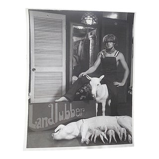 Original Mid Century Glossy Silver Gelatin Studio Photograph-Surreal Hippie-8"x10"-1960's For Sale