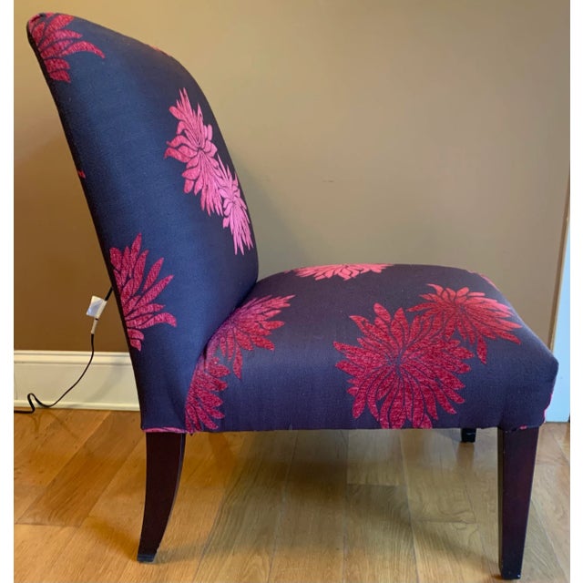 1990s Contemporary Upholstered Side Chair For Sale - Image 4 of 6