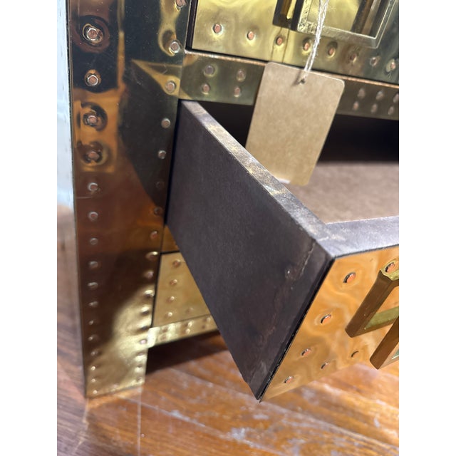 Sarreid Style Brass Chest For Sale In Wichita - Image 6 of 8