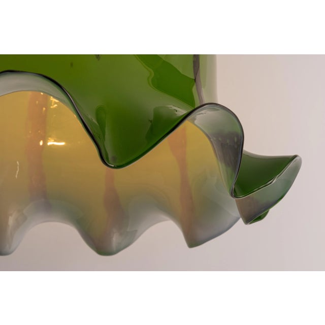 Orange Glass Pendant Light from Peill & Putzler, Germany, 1970 For Sale - Image 4 of 11