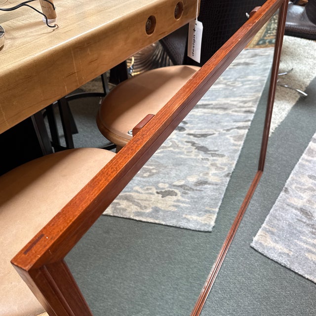 Rosewood Framed Wall Mirror, Vintage For Sale - Image 12 of 12