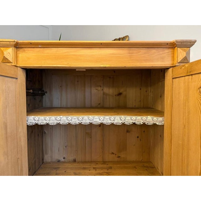Biedermeier Farmhouse Cabinet in Natural Wood For Sale - Image 11 of 18
