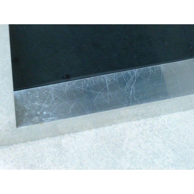 1970's Vintage Pace Style Aluminum Rectangular Table For Sale In Miami - Image 6 of 11