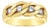 Link Style Diamond Wedding Band .30cttw 14k Yellow Gold, Size 6 For Sale