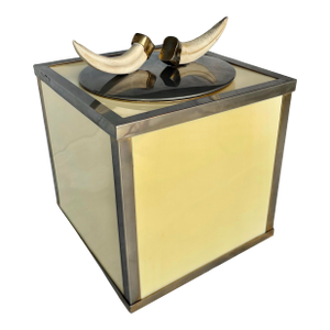 Mid 20th Century Italian Faux Horn Ice Bucket