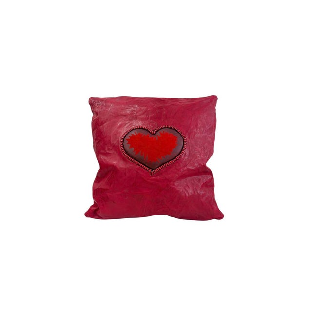 A one-of-a-kind decorative pillow designed and handcrafted by New York designer Iuri Shubladze. This statement piece...