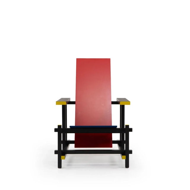 Red & Blue Chair by Rietveld for Cassina, 1980s For Sale - Image 13 of 13
