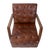 Brown Davenport Tufted Leather Chair For Sale - Image 8 of 11