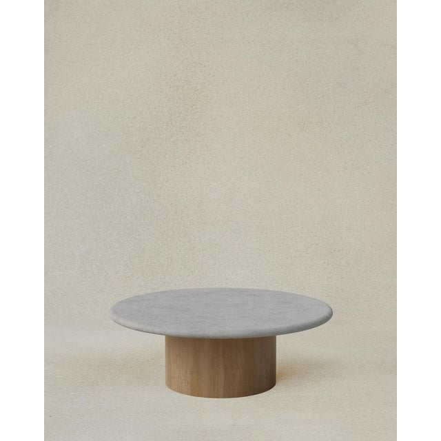 Raindrop 800 Table in Microcrete and Oak by Fred Rigby Studio | Chairish