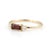 Not Yet Made - Made To Order Minimalist Baguette Cut Garnet Three-Stone Ring – Wedding Engagement Ring Us 7 For Sale - Image 5 of 7
