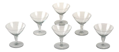 Sherry Glasses by Wilhelm Wagenfeld for VLG Weisswasser, Germany, 1937, Set of 6