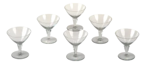 Sherry Glasses by Wilhelm Wagenfeld for VLG Weisswasser, Germany, 1937, Set of 6