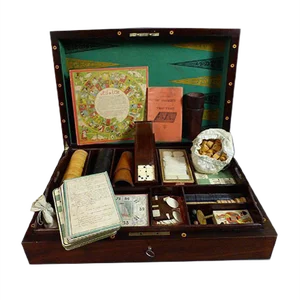 Large Antique Game Box