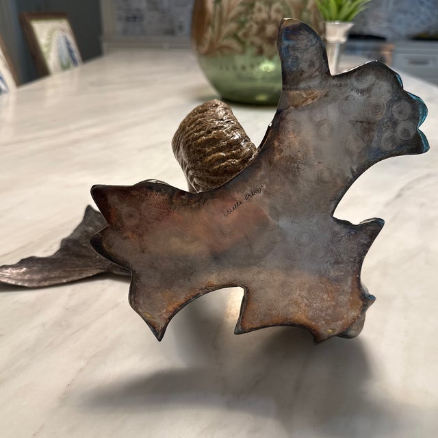 Silver 1970s Gabriella Crespi Silvered Bronze and Horn Dolphin Sculptor - Signed For Sale - Image 8 of 10