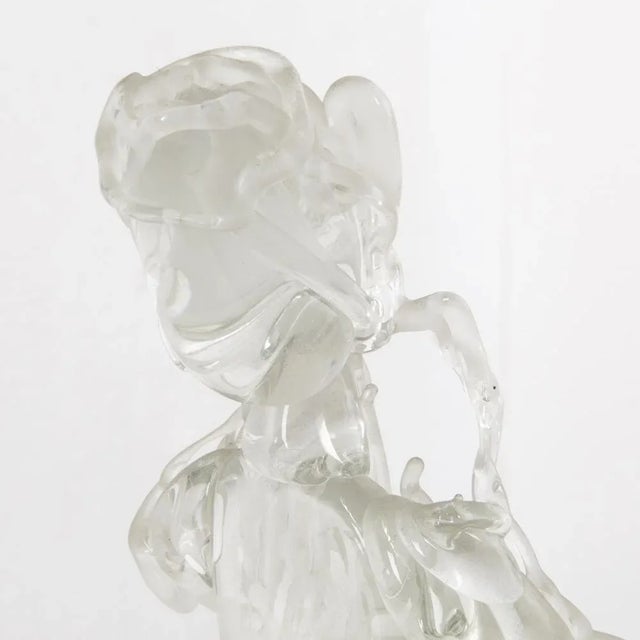 Signed Madonna Figure in Art Glass by Ion Tamaian For Sale - Image 10 of 16