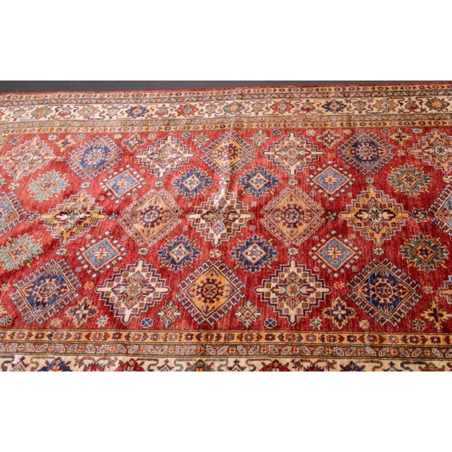 Pak Kazak Rug 5'7'' X 8'2'' For Sale - Image 11 of 11