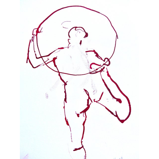 Paper Martha Holden "Circus" Contemporary Ink Drawing For Sale - Image 7 of 7