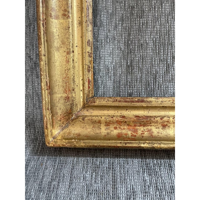 Beautiful central Italian gilded wooden frame Pure gold gilding Period first half of the 19th century Dimensions Height 31...
