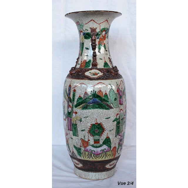 Large Canton Crackled Porcelain Baluster Vase, China, 19th Century For Sale - Image 17 of 18