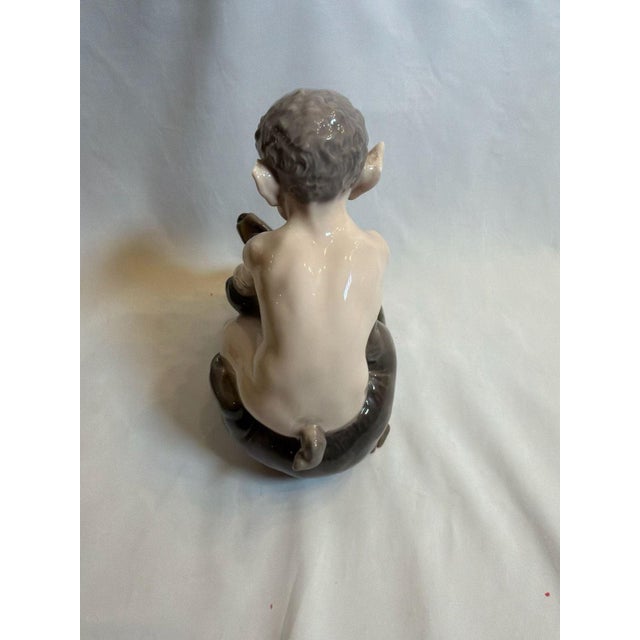 Mid 20th Century Mid 20th Century Royal Copenhagen Faun With Bear Porcelain Figurine #648 For Sale - Image 5 of 8