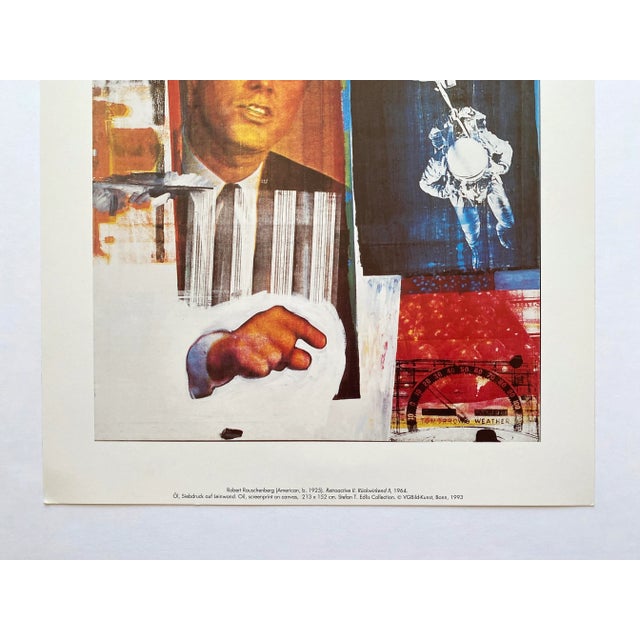 Robert Rauschenberg Vintage 1993 Pop Art Offset Lithograph Print " Retroactive " 1964 For Sale - Image 9 of 12