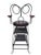 Antique Shoeshine Barbers Chair Twisted Wrought Iron Ice Cream Parlor Armchair For Sale - Image 12 of 18