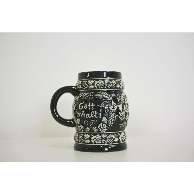 Brown Porcelain Beer Mugs, 1980s, Set of 3 For Sale - Image 8 of 12