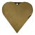Vintage Brass + Copper Heart Wall Pocket, Circa Mid-20th Century For Sale