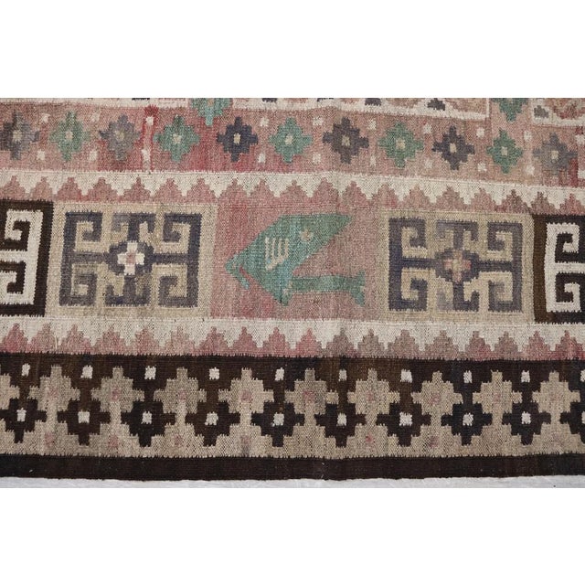Textile Afghan Kilim Rug, 1980s For Sale - Image 7 of 14