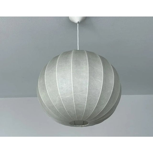 Plastic Large Vintage Cocoon Pendant Light from Goldkant Leuchten, 1960s For Sale - Image 7 of 15