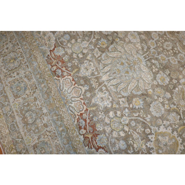 Zabihi Collection Antique Persian Kashan Carpet For Sale In New York - Image 6 of 12