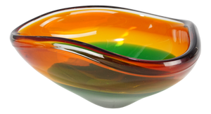 Polychrome Glass Bowl Murano, 1960s